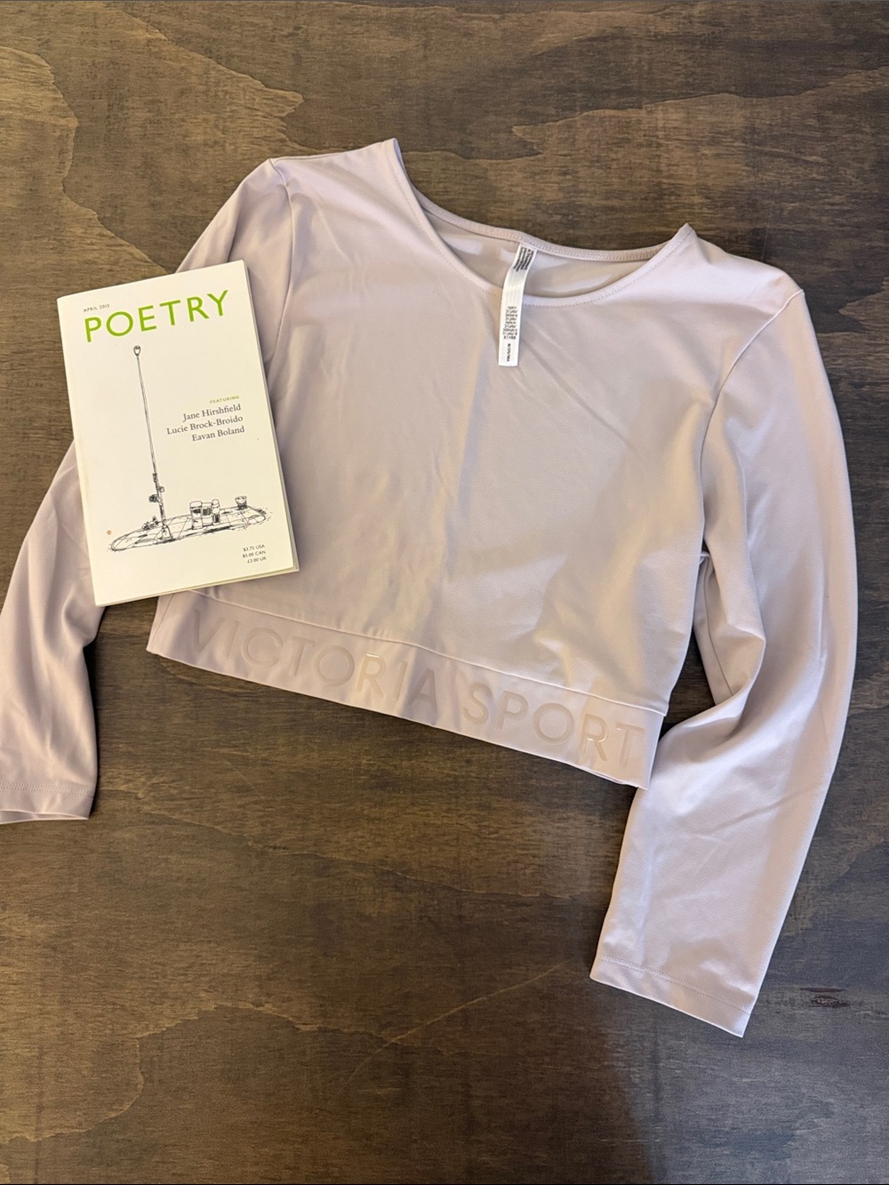 Victoria Secret Sport Cropped Long-Sleeve Top
